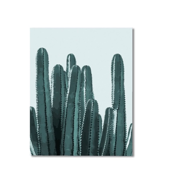 Cactus paint by number kit - Picture 1 of 2